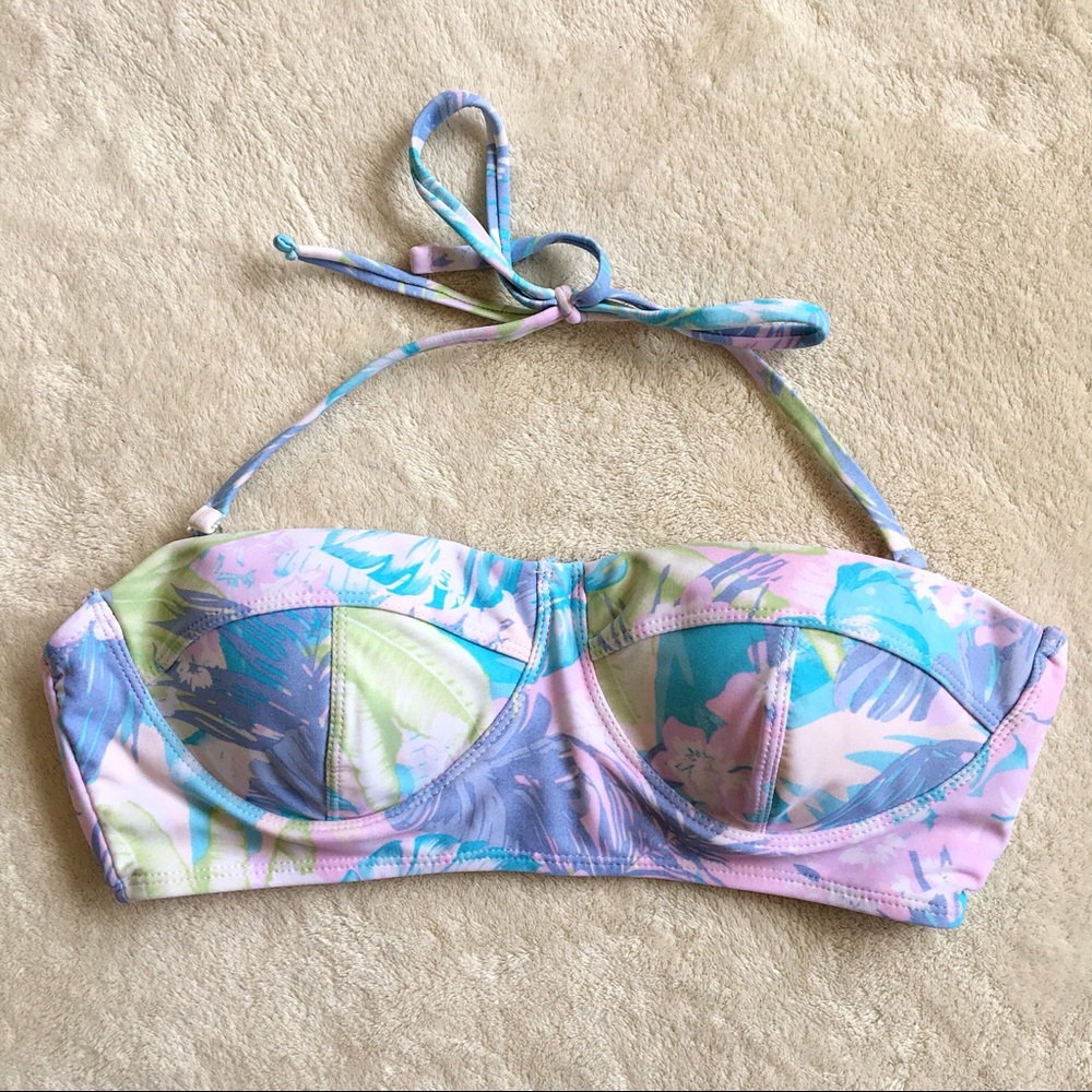 Forever 21 Tropical Bikini Bustier Size M
